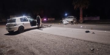 Choque frontal en la Ruta 20 dejó tres hospitalizados en 9 de Julio