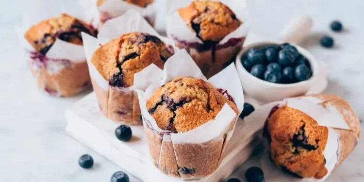 Deliciosa receta de muffins con arándanos
