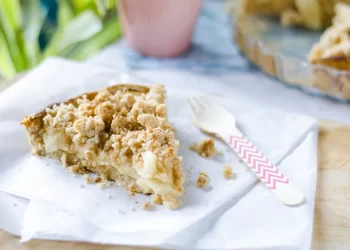 Receta para hacer tarta de manzana con crumble