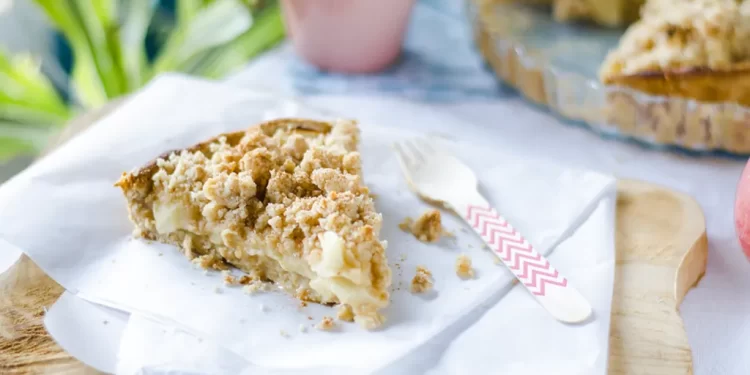 Receta para hacer tarta de manzana con crumble