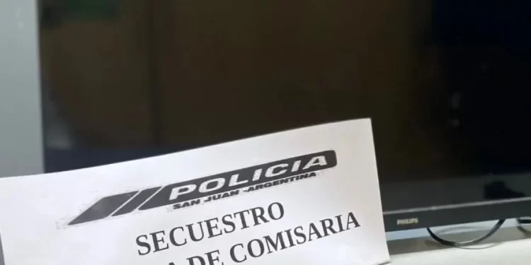 En 9 de Julio recuperaron un televisor robado por ‘El Boris’, un conocido delincuente