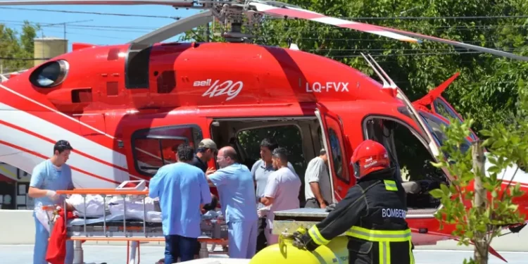 Emotivo operativo sanitario en Barreal: un parto prematuro movilizó un vuelo de emergencia