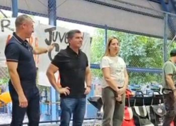 Con un acto multitudinario en Caucete, Orrego y Martín llamaron a “llenar las urnas de naranja” este 26 de octubre