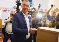 Fabián Martín emitió su voto en la escuela Provincia de Mendoza