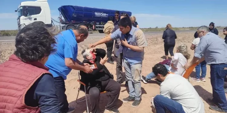 El desgarrador relato de un testigo del grave accidente en la Ruta 151