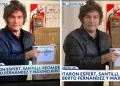 Javier Milei “photoshopeó” su foto votando y desató una ola de memes