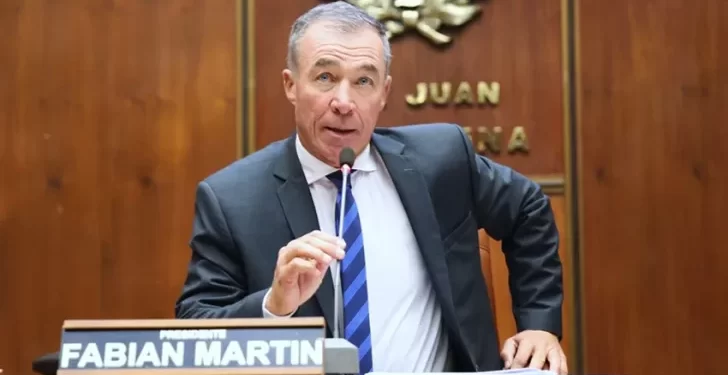 Orrego ratificó a Fabián Martín en la Vicegobernación