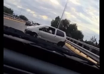 Indignación por un automovilista que giró en contramano en plena Circunvalación