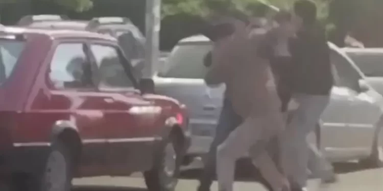 VIDEO: Lo desmayó de un palazo traicionero en brutal pelea callejera