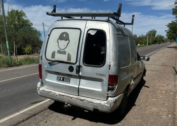 Violento choque en 25 de Mayo dejó a un joven internado con traumatismo de cráneo