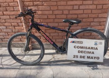 Hurto en 25 de Mayo: dejó la bicicleta en la vereda y se la llevaron en cinco minutos