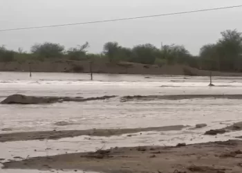 Creció el río Las Talas y la Ruta 510 quedó intransitable tras la intensa lluvia