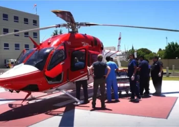 Operativo sanitario de urgencia: trasladaron en helicóptero a un recién nacido desde Jáchal