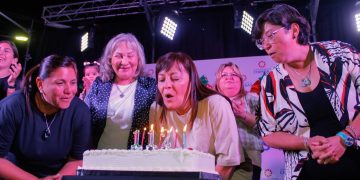 Festejo: más de 10 mil vecinos coparon la Plaza de Chimbas en el 112° aniversario