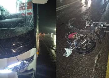 Impactante triple choque en 9 de Julio deja un motociclista herido de gravedad