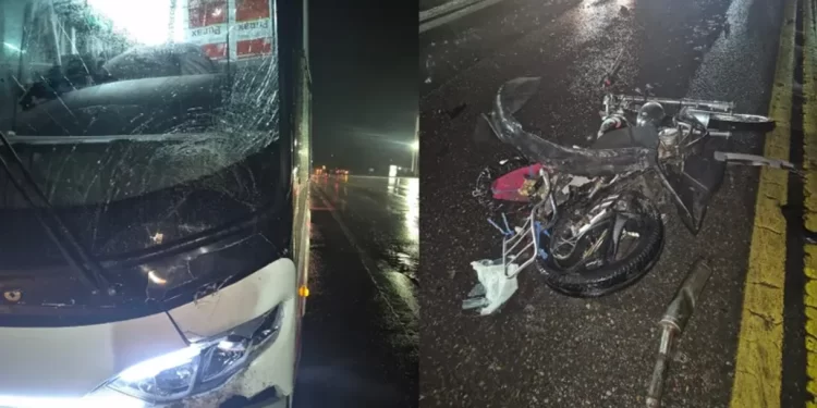 Impactante triple choque en 9 de Julio deja un motociclista herido de gravedad