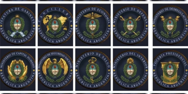 El Gobierno modificó los símbolos de todos los Ministerios