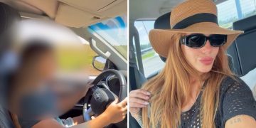 Podrían inhabilitar la licencia de conducir de Valeria Aquino por el video viral de su hija al volante