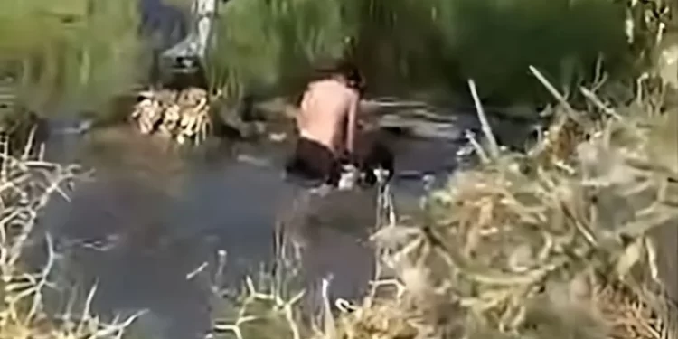 Video que generó revuelo en San Juan: registraron a una pareja en una situación íntima en el río