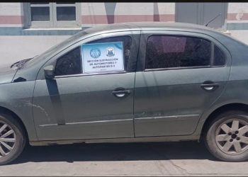 Clausuraron un taller mecánico en Albardón y secuestraron un auto con numeración adulterada