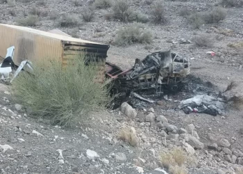 Tragedia en el camino a Calingasta: murió un camionero tras un violento accidente