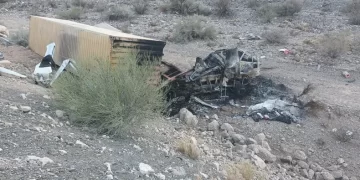 Tragedia en el camino a Calingasta: murió un camionero tras un violento accidente