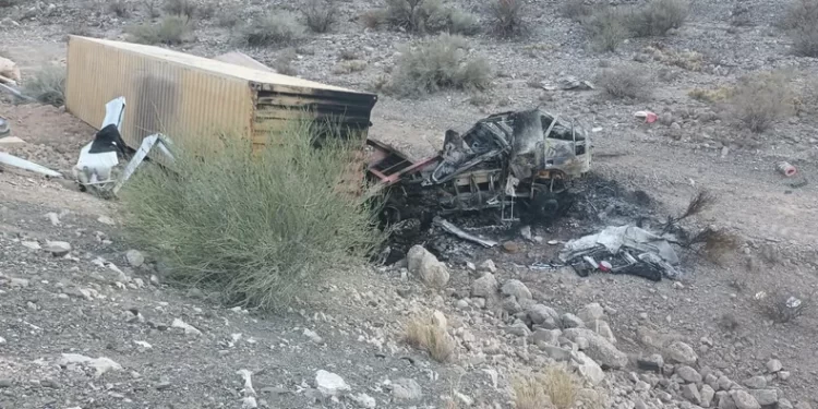 Tragedia en el camino a Calingasta: murió un camionero tras un violento accidente