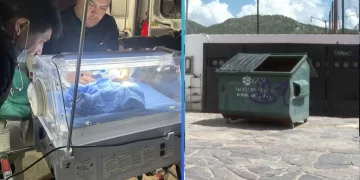 Bebé fue abandonado en un contenedor de basura y murió
