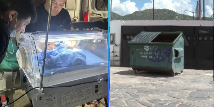 Bebé fue abandonado en un contenedor de basura y murió