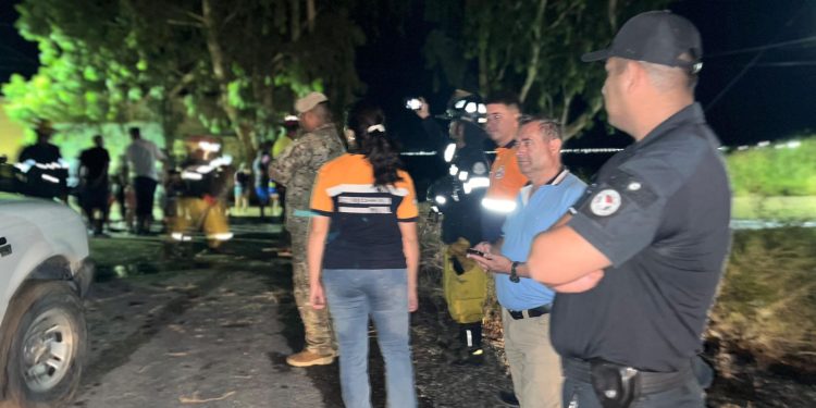 Despliegue total del Gobierno provincial en La Bebida, Rivadavia, tras el temporal