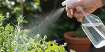Rociar agua con vinagre en las plantas: para qué sirve