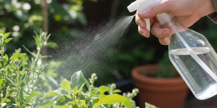 Rociar agua con vinagre en las plantas: para qué sirve