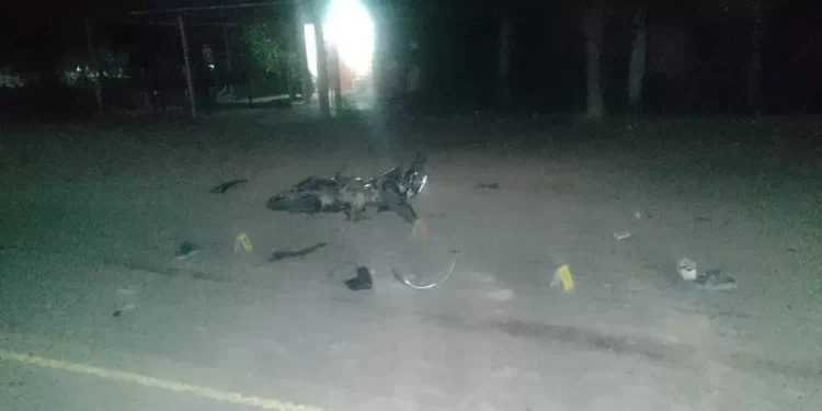 Fatal accidente nocturno en Caucete: perdió la vida un joven motociclista