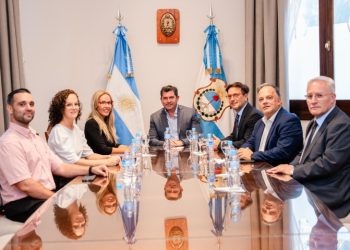 Orrego recibió a la conducción de Hualilán en una jornada histórica para la minería de San Juan