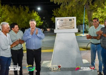 Con homenaje a los vitivinícolas, Jalife inauguró obras en 25 de Mayo