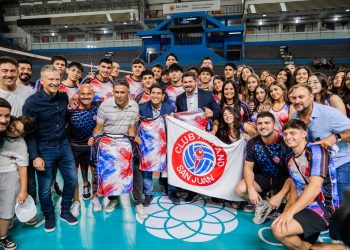 Marcelo Orrego dio inicio a la Liga Federal de Vóley en el Aldo Cantoni