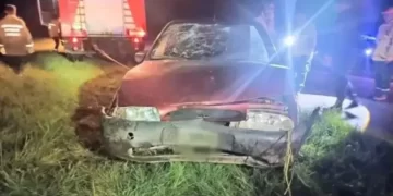 Cuatro sanjuaninos hospitalizados tras vuelco en la ruta 47 de San Luis