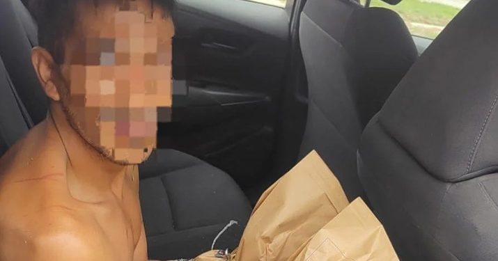 Violento intento de robo en La Bebida: atacó con un cuchillo a dos motociclistas y terminó detenido