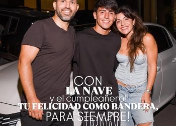 Gianinna Maradona y Sergio Agüero sorprendieron a su hijo Benjamín con un regalo inolvidable por sus 17 años