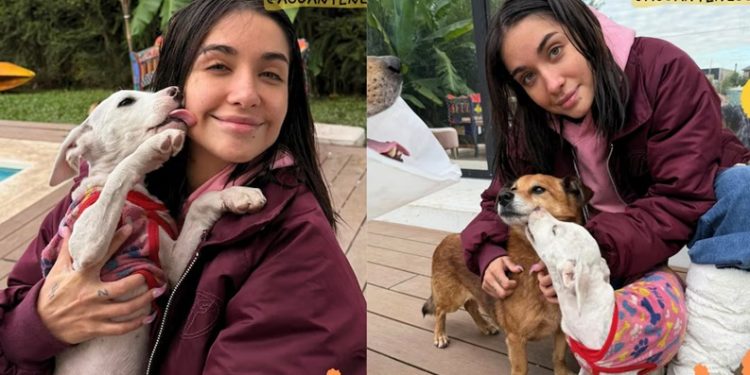 La emoción de María Becerra al adoptar un perro en Miami