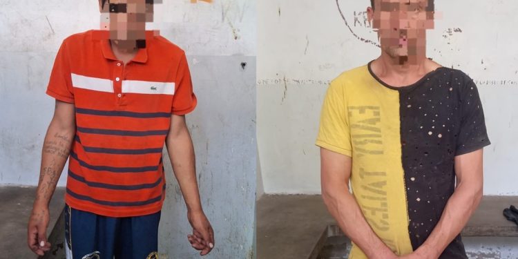 Detuvieron a tres hombres que andaban por el techo de una casa