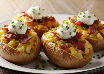 Receta fácil de papas rellenas crocantes por fuera y cremosas por dentro