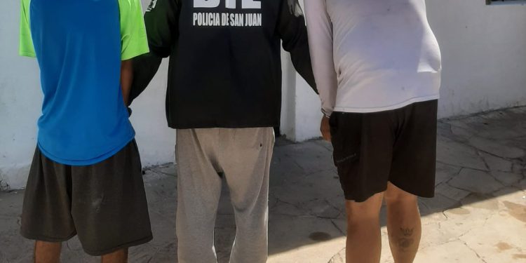 Operativo en Caucete: detienen a dos hombres y secuestran elementos robados
