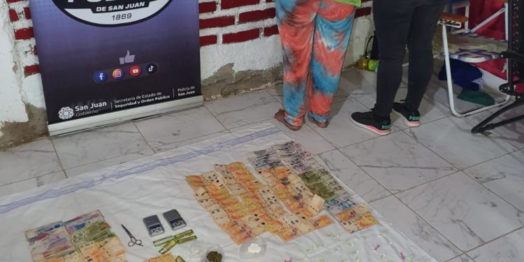 Golpe al narcotráfico en Chimbas: secuestran cocaína, marihuana y detienen a tres personas en Barrio Los Toneles