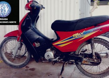 Recuperan en Chimbas una moto robada en Capital: tenía plásticos y datos adulterados