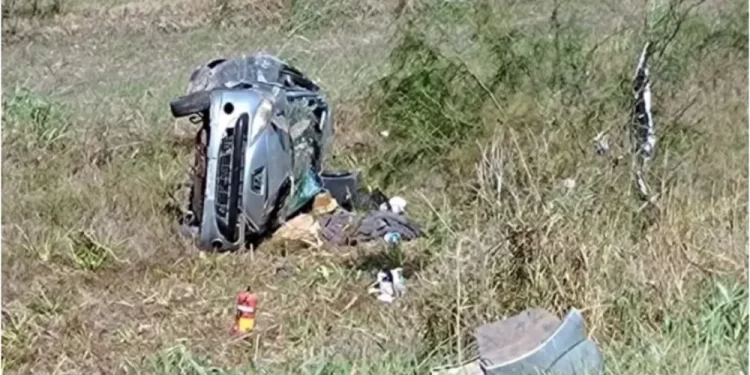 Tragedia en la ruta: una beba murió tras el despiste y vuelco de un auto
