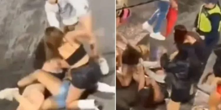 Una violenta pelea entre mujeres sorprendió a los vecinos en plena madrugada