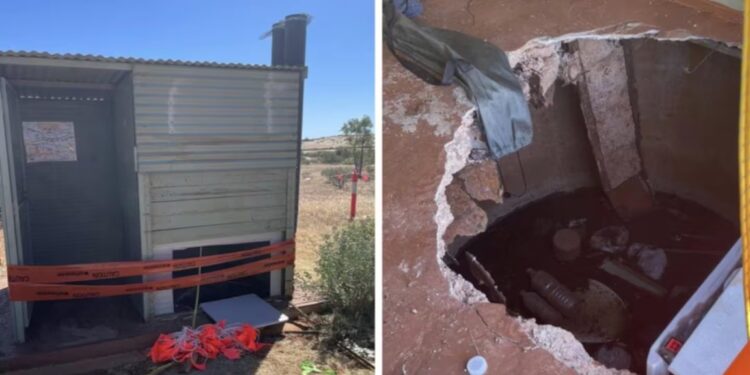 Una mujer cayó en un pozo de excrementos y estuvo atrapada más de tres horas