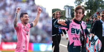Franco Colapinto conoció a Lionel Messi en Miami y la foto se hizo viral
