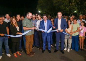 Marcelo Orrego inauguró la repavimentación en Rivadavia: obras clave para el barrio STOTAC
